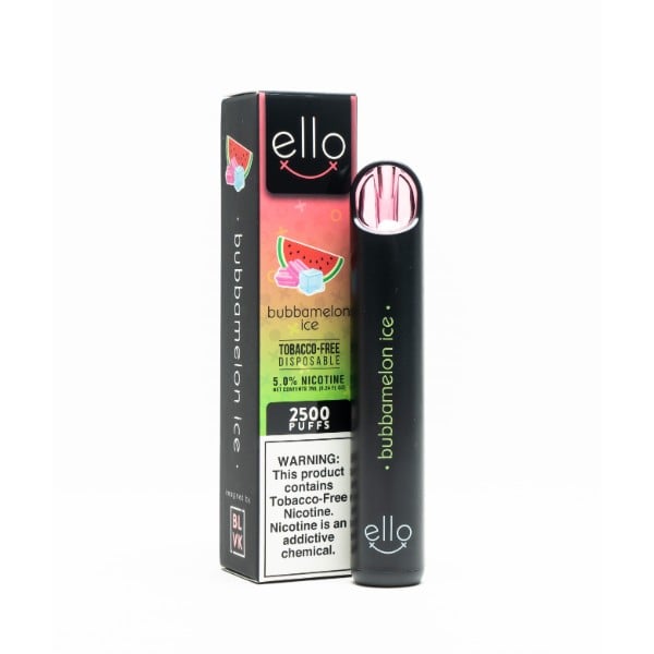 BLVK Ello Single TFN Disposable- Bubbamelon ice
