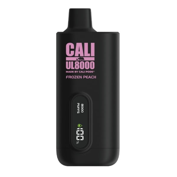 Cali Pods UL8000 Zero Nicotine Rechargeable Disposable - Frozen Peach