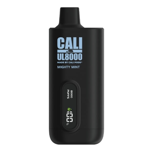 Cali Pods UL8000 Zero Nicotine Rechargeable Disposable - Mighty Mint