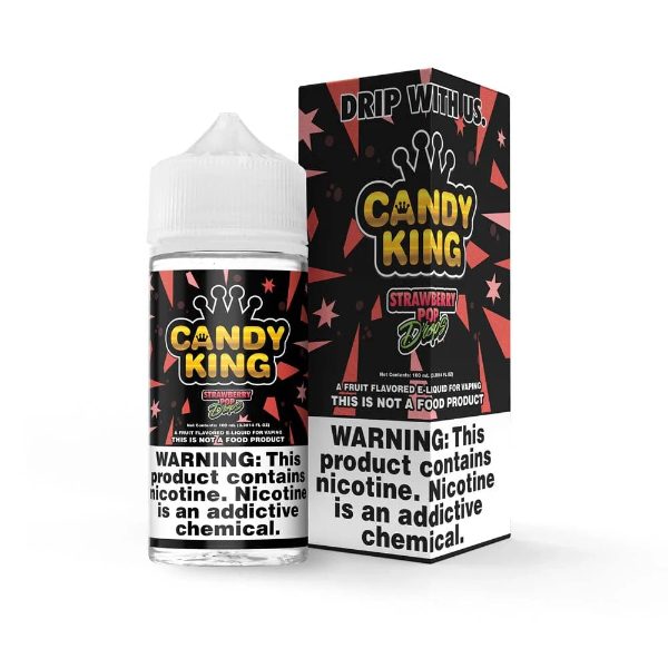 Candy King E-Liquid 100mL  Strawberry Pop Drops
