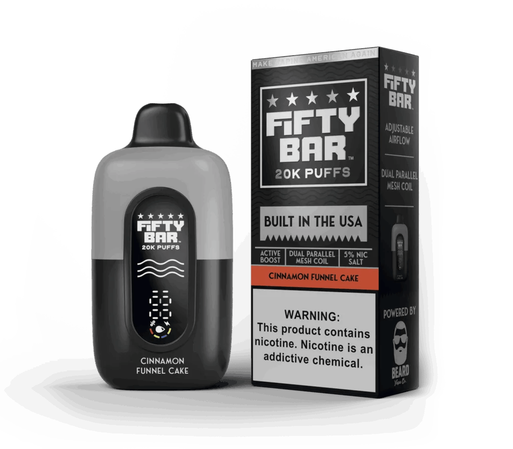 Fifty Bar V2 20000 Puff Disposable-Single Disposable-Cinnamon Funnel Cake-50mg