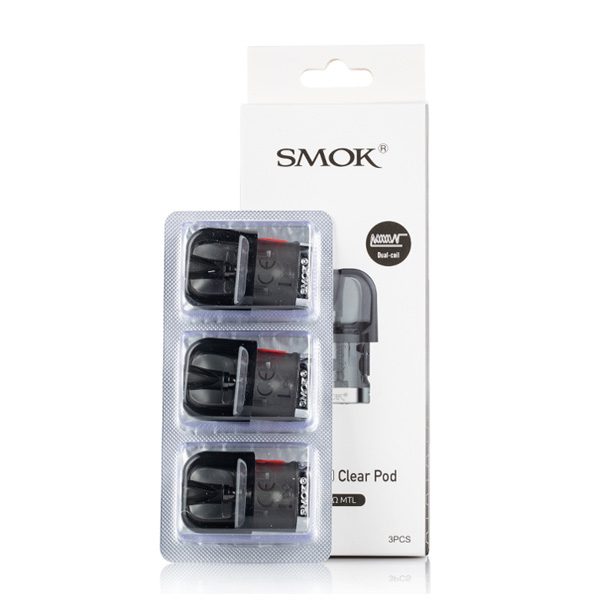 SMOK Novo 2 Pods 3-Pack-Clear DC MTL 0.8ohm
