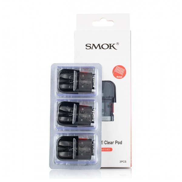 SMOK Novo 2 Pods 3-Pack-Clear Mesh 0.8ohm