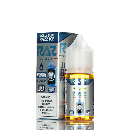 Pod Juice X RAZ Salt Nic -Jolly Blue Razz Ice