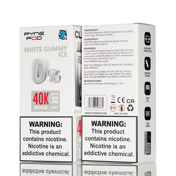 L&A X Pyne Pod Click 40K Disposable FULL KIT - 0% Zero Nic