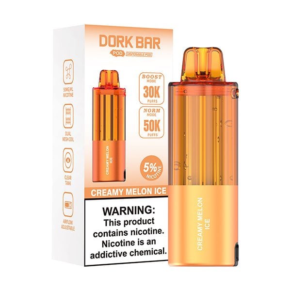 Dork Bar 50,000 Puffs Disposable Pod Creamy Melon Ice