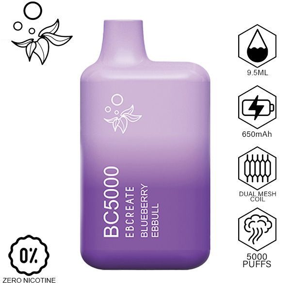Elf Bar Ebcreate Zero Nicotine Blueberry Ebbull