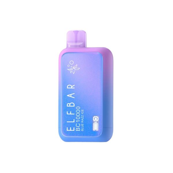 Elf Bar BC10000 10000 Puffs Rechargeable Vape Disposable 18mL Best Flavor Blue Razz Ice