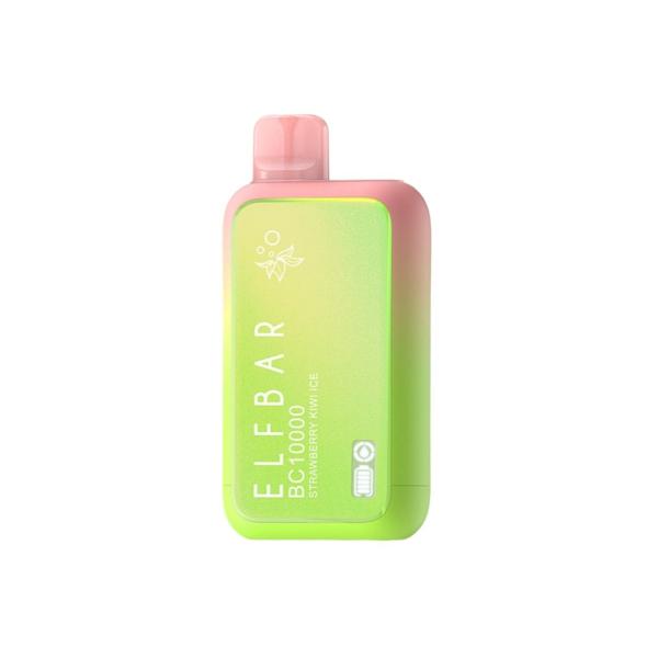 Elf Bar BC10000 10000 Puffs Rechargeable Vape Disposable 18mL Best Flavor Strawberry Kiwi Ice
