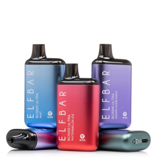 Elf Bar BC5000 Ultra 5000 Puffs Rechargeable Vape Disposable 13mL Best Flavors