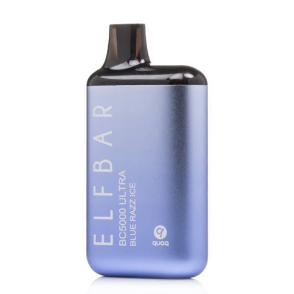 Elf Bar BC5000 Ultra 5000 Puffs Rechargeable Vape Disposable 13mL Best Flavor Blue Razz Ice