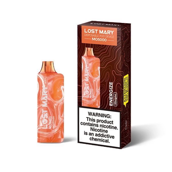 Lost Mary MO5000 5% Recharge Vape 5 Pack 13mL Best Flavor Energize