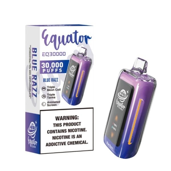 Equator EQ30000 Rechargeable Disposable - Blue Razz