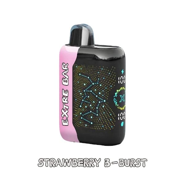 Extre Bar Turbo X 30,000 Puffs Disposable Strawberry B-Burst