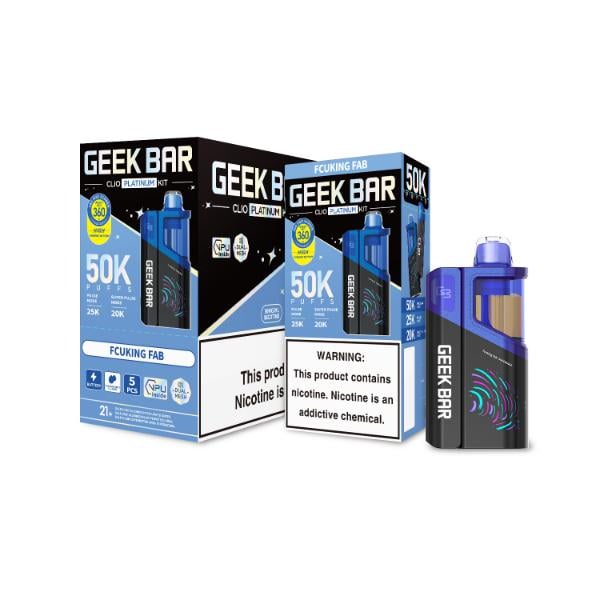 Geek Bar Clio Platinum 50000 Puffs Kit – $20.00 – eLiquid.com