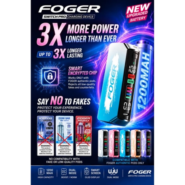 Foger Switch Pro Battery Charging Device