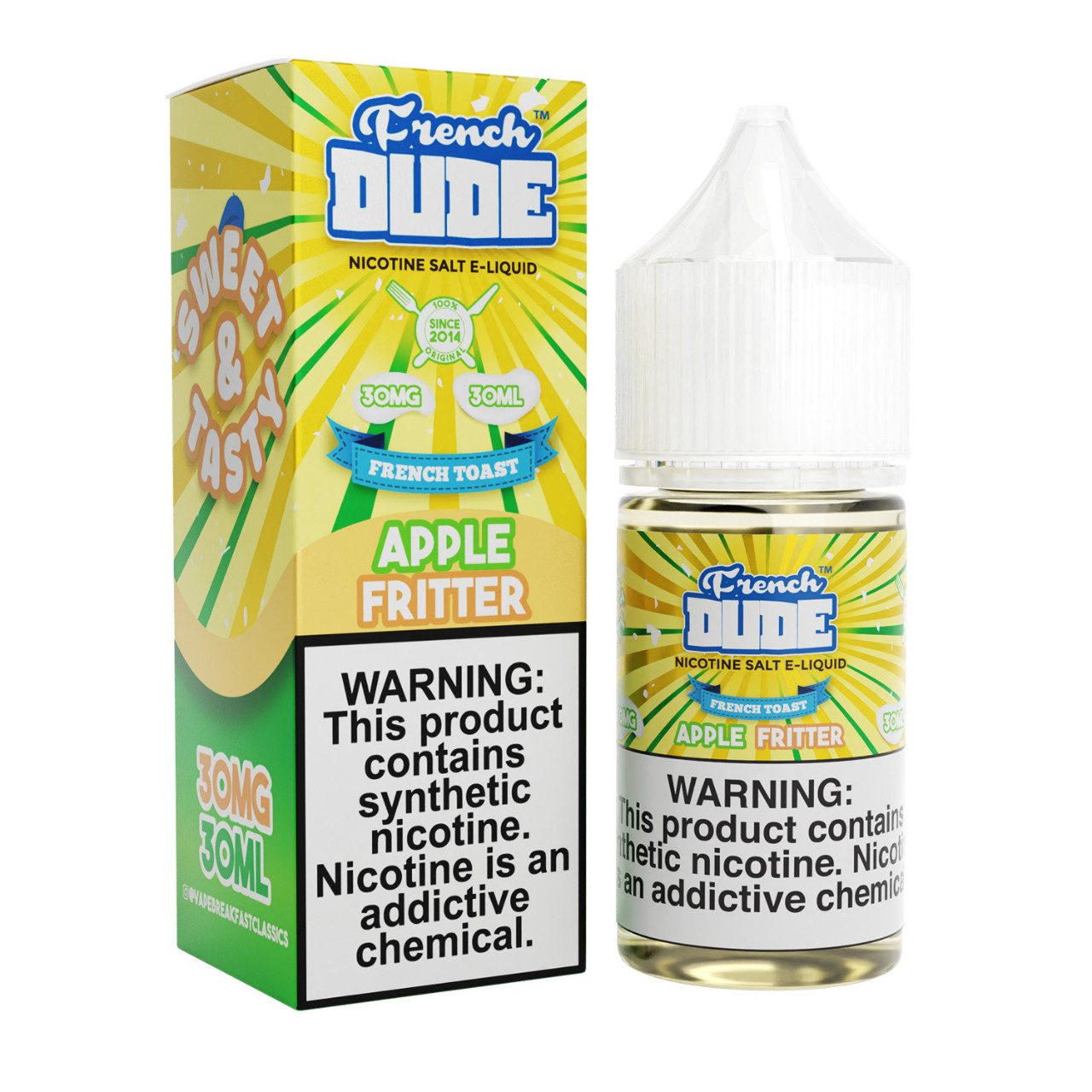 French Dude Salts 30ml vape juice Apple Fritter with great wholesale price