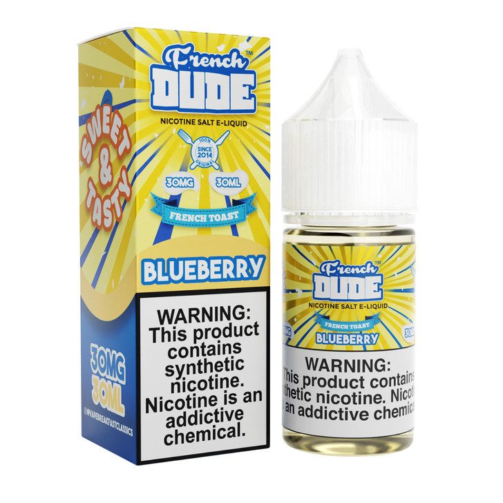 French Dude Salts 30ml vape juice Blueberry with great wholesale price