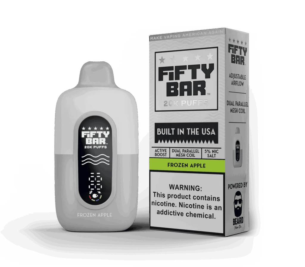 Fifty Bar V2 20,000 Puff Disposable-Single Disposable-Frozen Apple-50mg