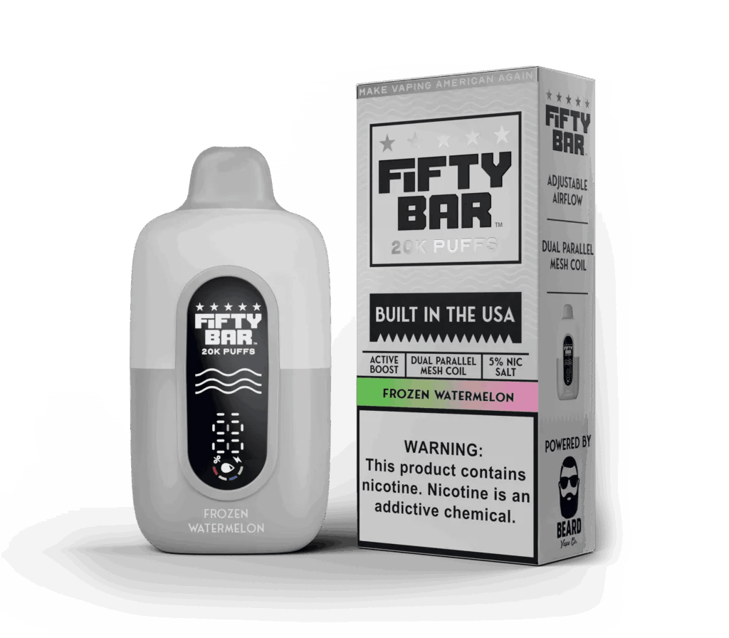 Fifty Bar V2 20000 Puff Disposable-Single Disposable-Watermelon Patch-50mg