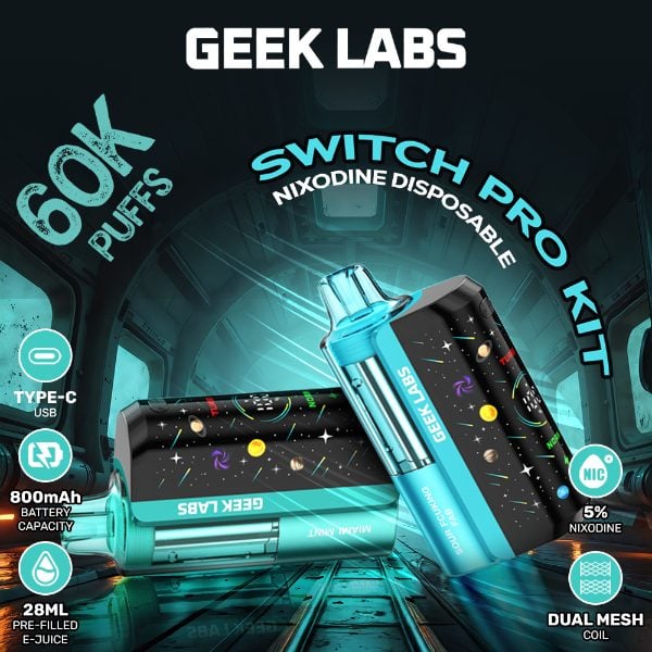 Geek Labs Switch Pro 60,000 Puffs Disposable Kit