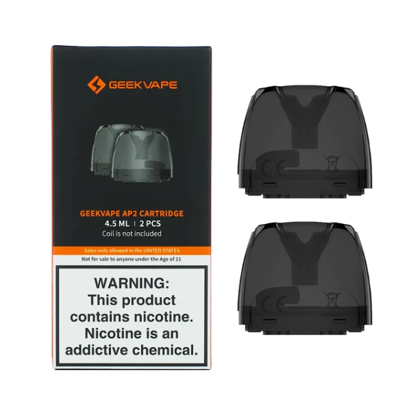 GeekVape AP2 Empty Replacement Pod 2-Pack - Vape Wholesale USA