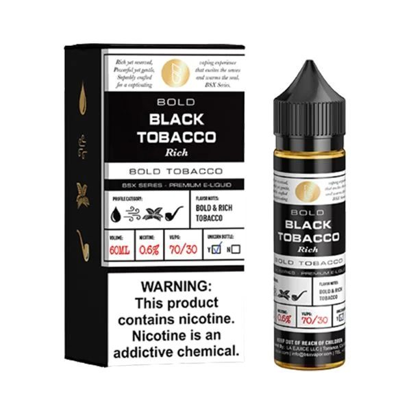Basix 60ML E-Liquid by Glas Bold Rich Black Tobacco