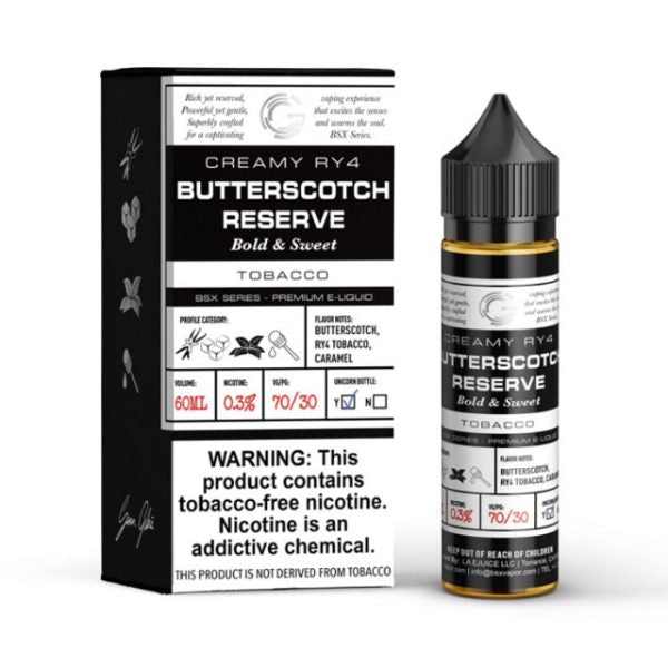 Basix 60ML E-Liquid by Glas Butterscotch Grand Reserve