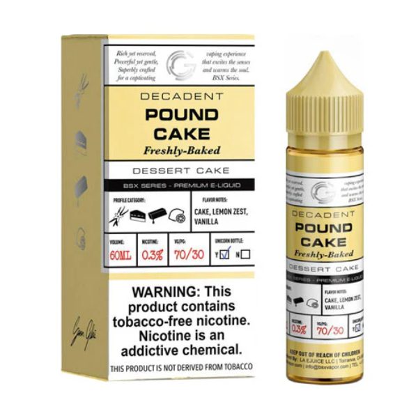 Basix 60ML E-Liquid by Glas Pound Cake