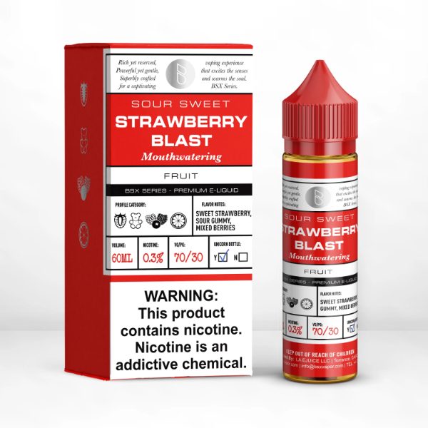Basix 60ML E-Liquid by Glas Strawberry Blast
