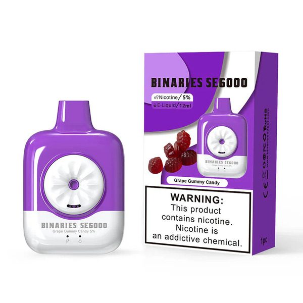 Best Deal HorizonTech Binaries Cabin SE6000 Puffs Disposable - Grape Gummy Candy