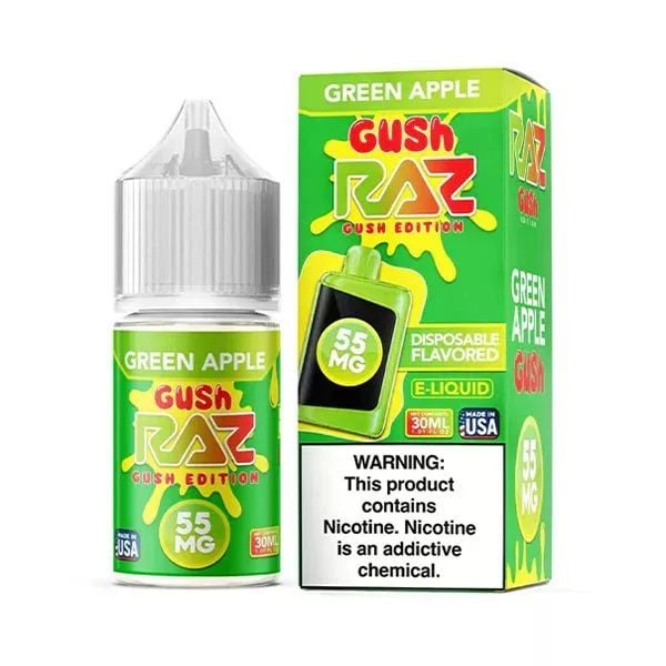 Pod Juice + RAZ Disposables Collab Salt E-Liquid 30mL-Green Apple Gush