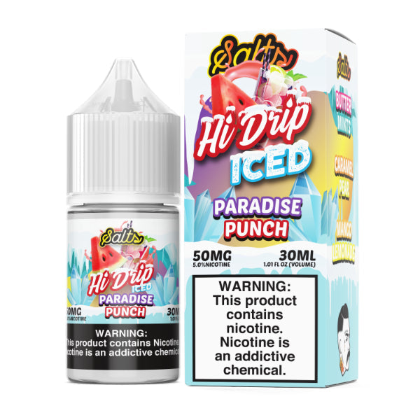 Hi-Drip Salts 30mL Vape Juice Best Flavor Paradise Punch Iced
