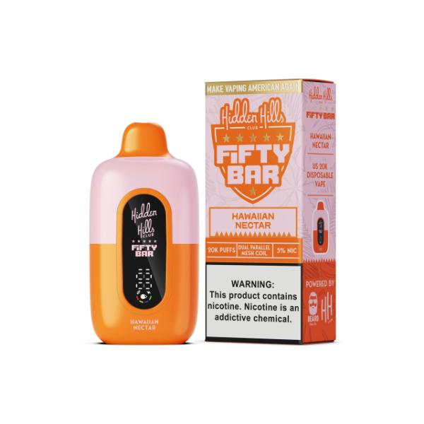 Hidden Hills Club X Fifty Bar-Hawaiian Nectar-Single Disposable-50mg