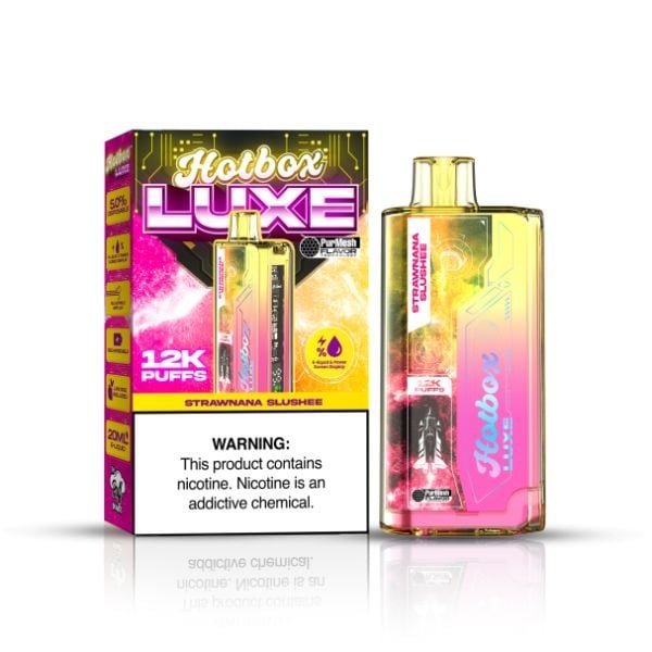 Hotbox Luxe 12000 Puffs Disposable - Strawnana Slushee