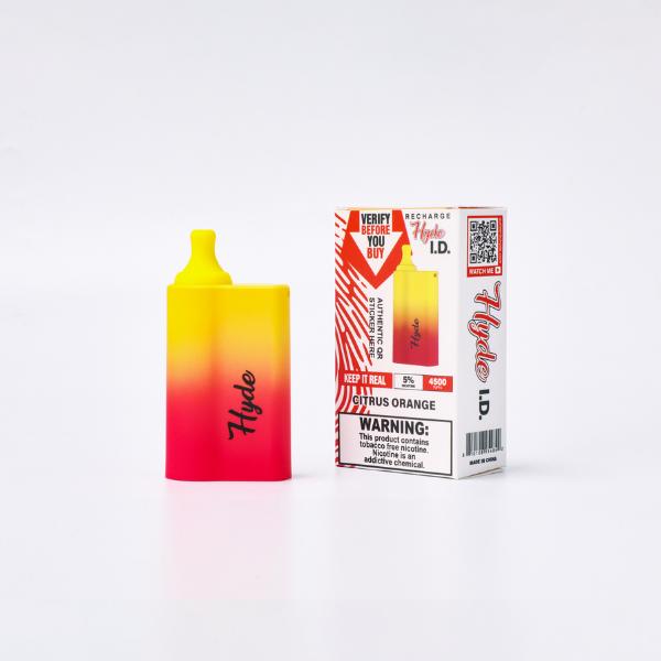 Hyde ID Recharge 4500 Puffs 10 Pack Disposable Vape Best Flavor Citrus Orange