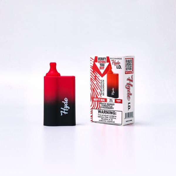 Peach Mango Pineapple Strawberry Hyde I.D. Recharge 4500 Puffs Single Disposable Bulk Cheap Deal!