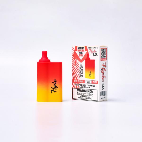 Hyde ID Recharge 4500 Puffs 10 Pack Disposable Vape Best Flavor Raspberry Orange Lemonade