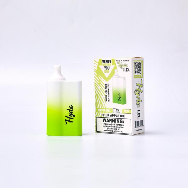 Hyde ID Recharge 4500 Puffs 10 Pack Disposable Vape Best Flavor Sour Apple Ice