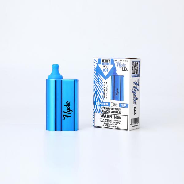 Hyde ID Recharge 4500 Puffs 10 Pack Disposable Vape Best Flavor Strawberry Peach Apple