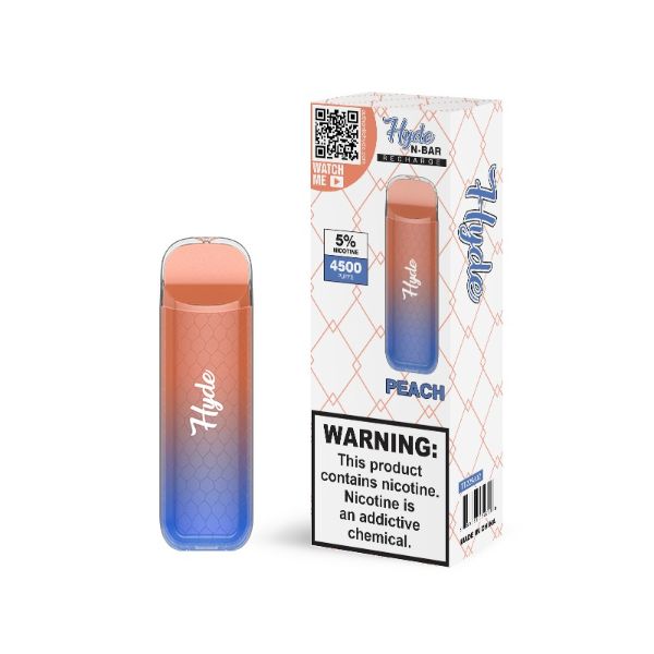 Hyde N-Bar Recharge Disposable Vape 10 Pack Best Flavor Peach