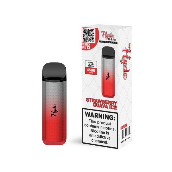 Hyde N-Bar Recharge Disposable Vape 10 Pack Best Flavor Strawberry Guava Ice
