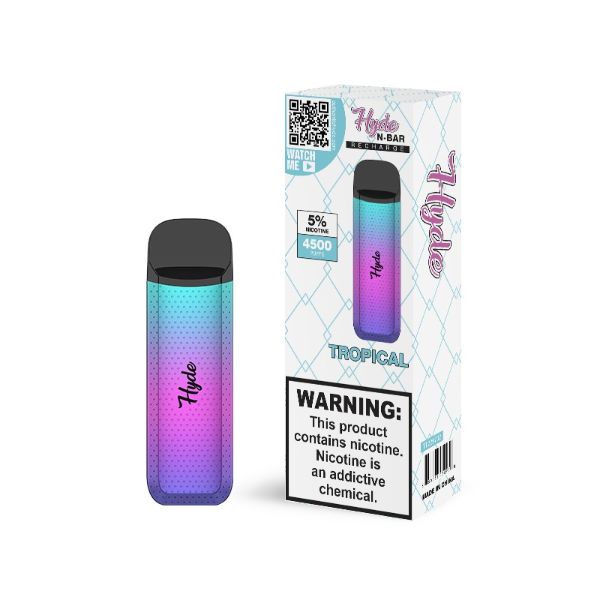 Hyde N-Bar Recharge Disposable Vape 10 Pack Best Flavor Tropical