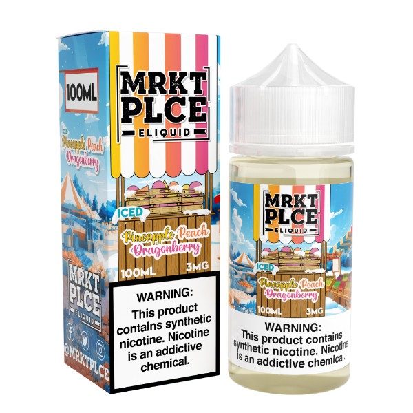 MRKT PLCE Series 100mL- iced pineapple peach dragonberry