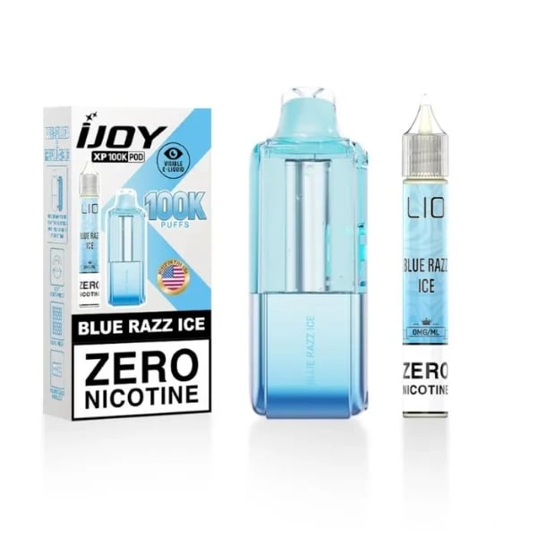iJoy XP100K Replacement Pods Zero Nicotine Blue Razz Ice