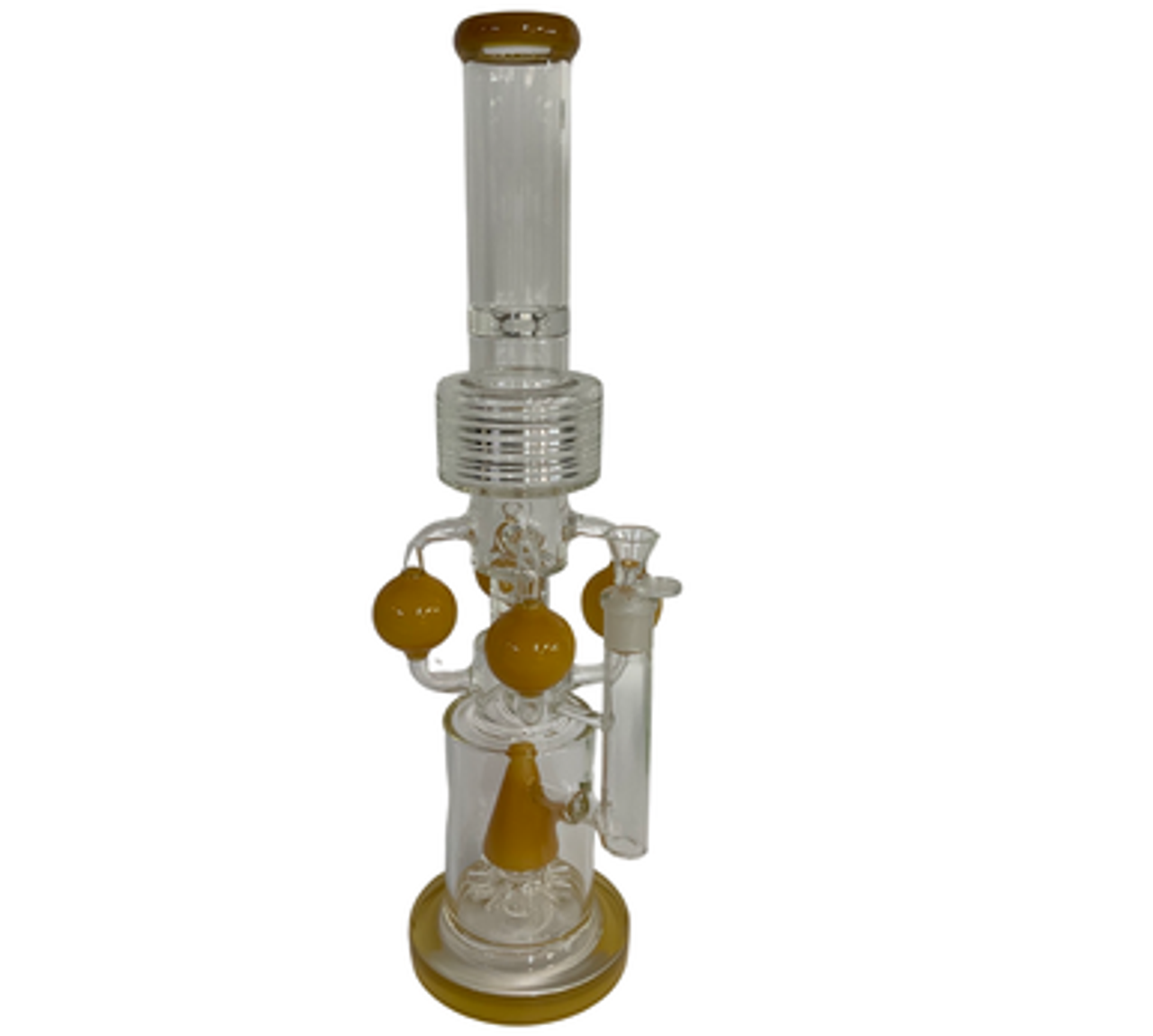 20" Large Tall Chamber Water Pipe with Cone Shaped Sprinkle Percolator