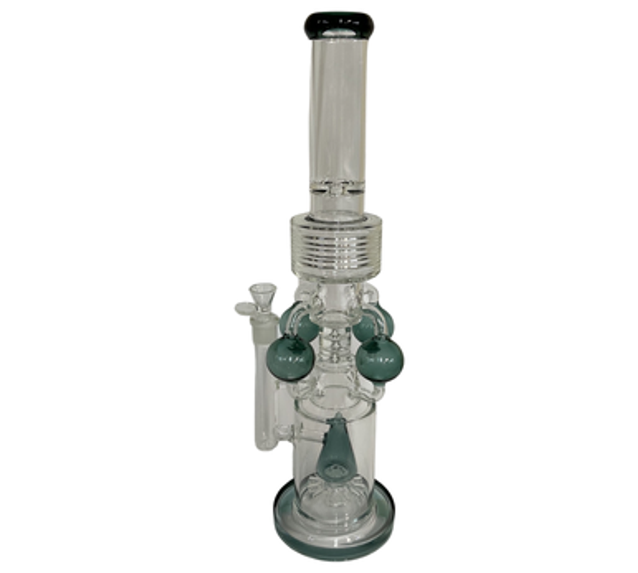 20" Large Tall Chamber Water Pipe with Cone Shaped Sprinkle Percolator