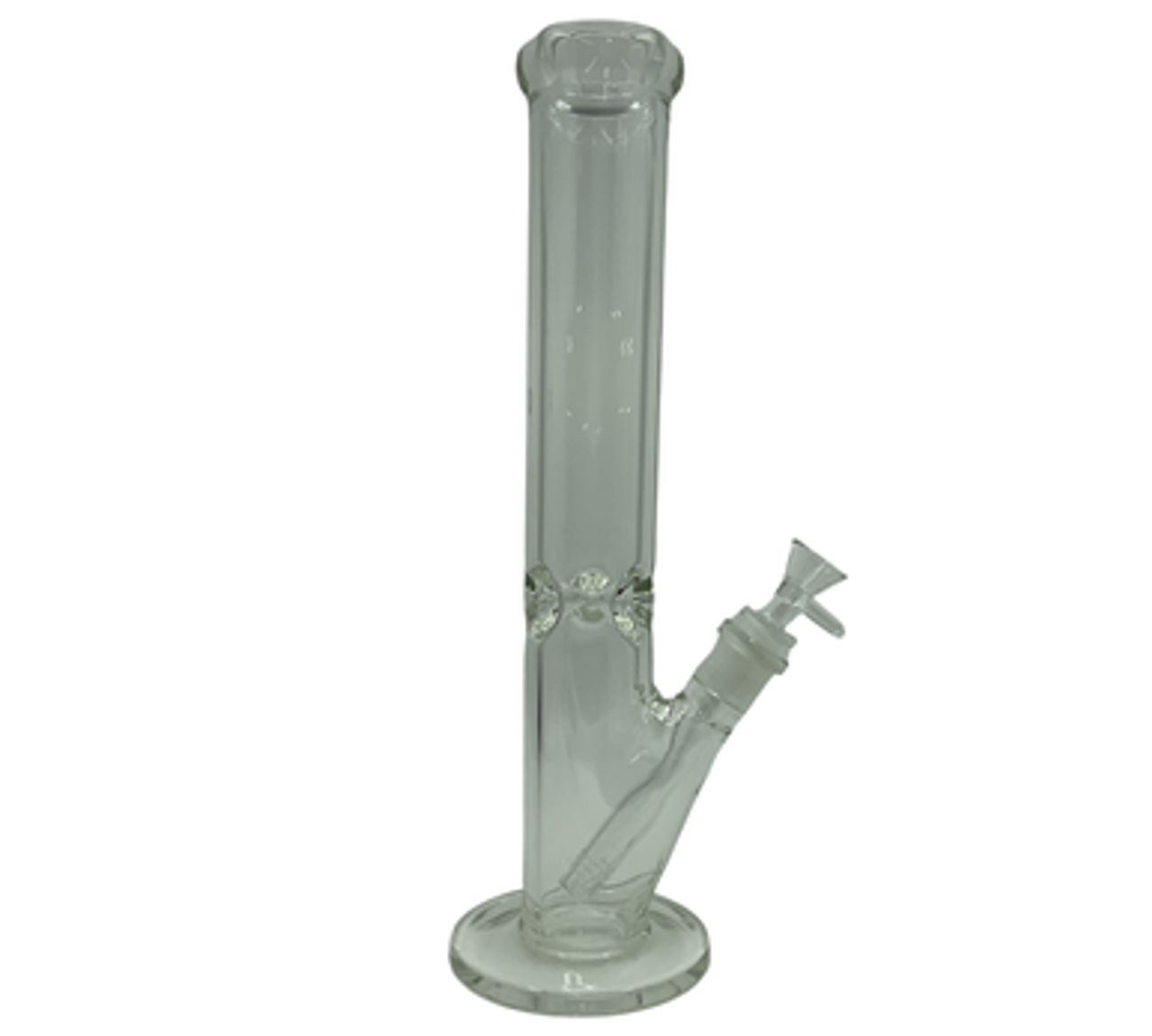 14" Heavy Duty Straight Glass Water Pipe with Ice Catcher
