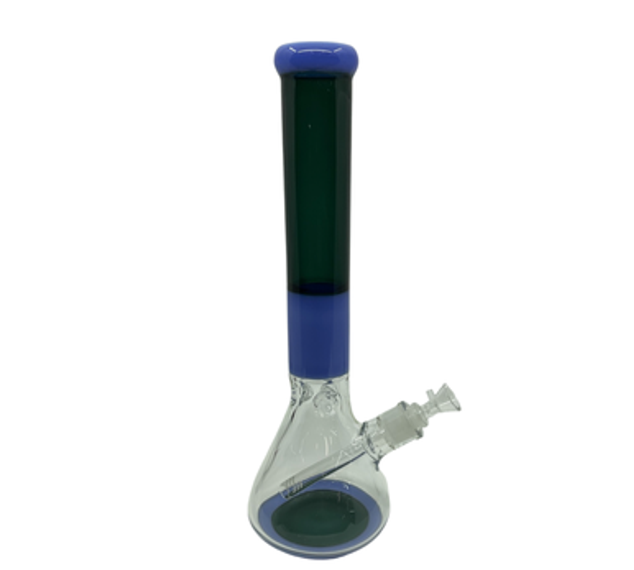 15.5" Beaker Glass Water Pipe with Color-changing Neck and Ice Catcher