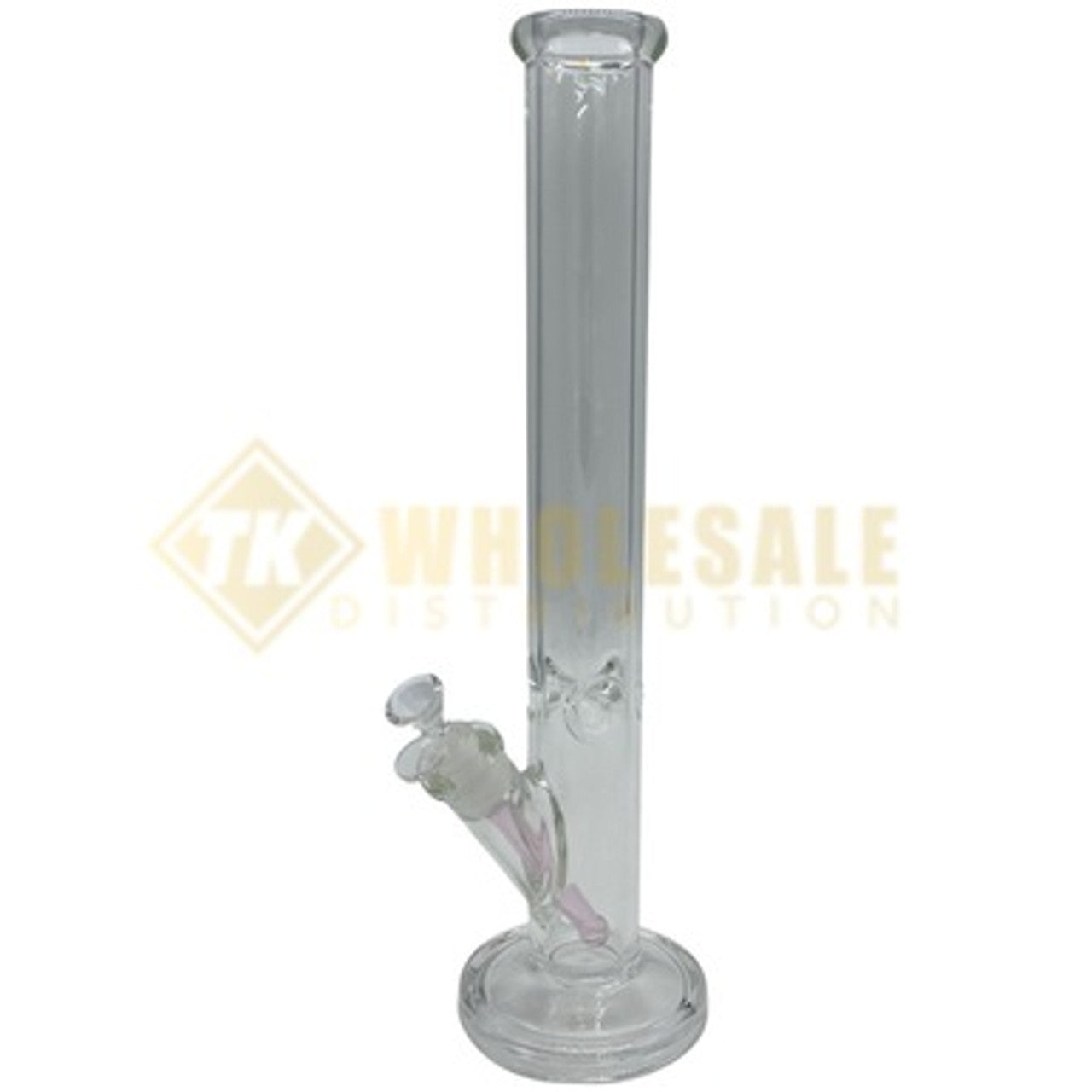 17.5" Straight Glass Water Pipe with Ice Catcher
